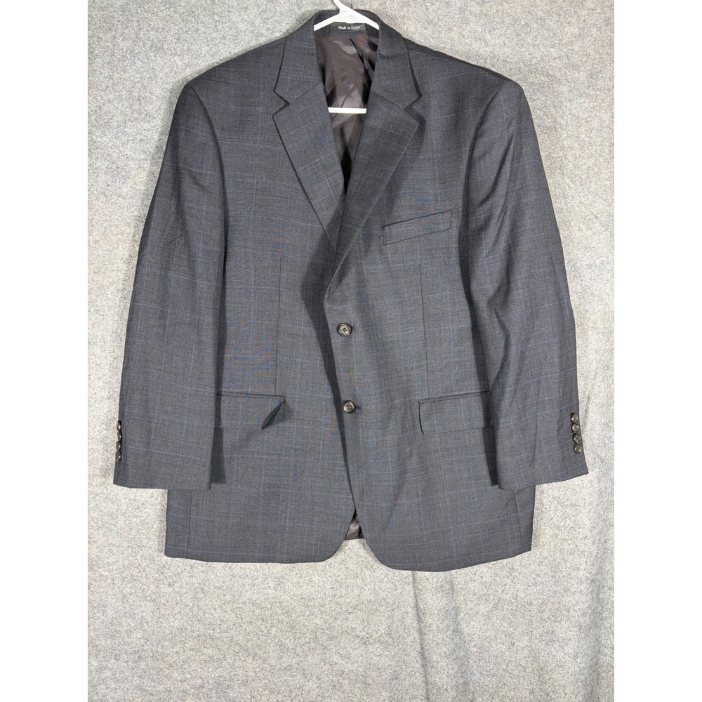Lauren Ralph Lauren Mens 40S Grey Glen Plaid 100% Wool Blazer Sport Coat